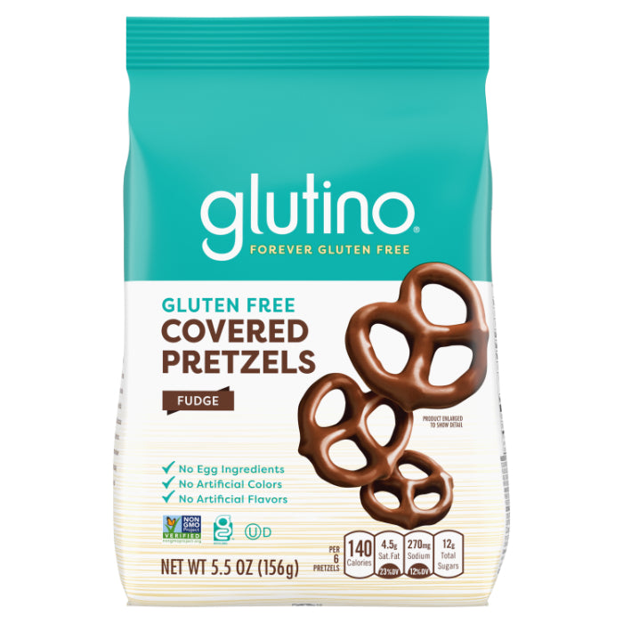 GLUTINO PRETZEL GF CHOC FDG CRVRD 5.5 OZ