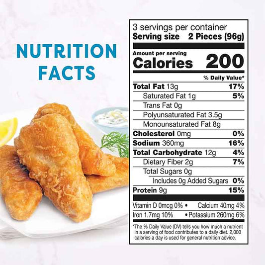 Gardein - Gardein Golden Fishless Filets, 10.1oz - back