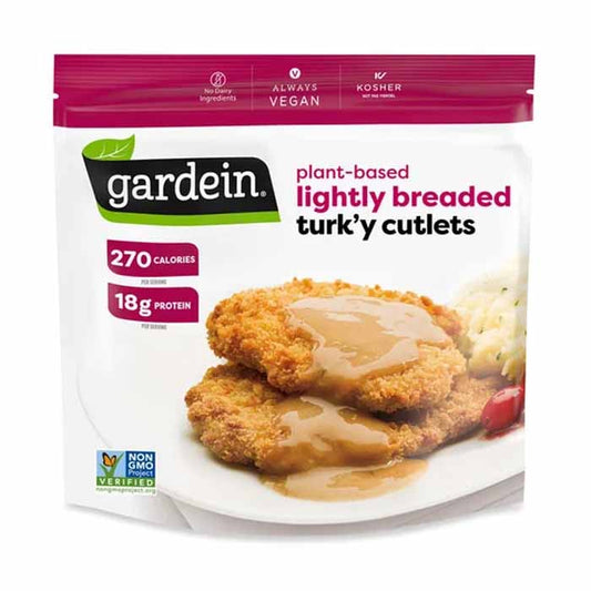 Gardein - Gardein Lightly Breaded Turk'y Cutlets with Homestyle Gravy, 12oz