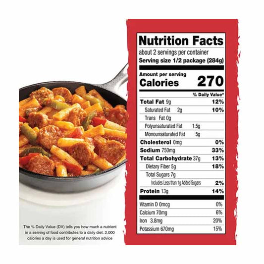 Gardein - Gardein Rigatoni n' Italian Saus'age Skillet Meal, 20oz - back