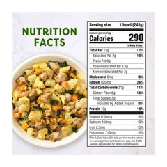 Gardein - Sausage Breakfast Bowl - Sausage Potato Kale, 8.5oz - back