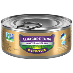 Genova - Tuna Albacore Water Sea Salt, 5 Oz | Pack of 12