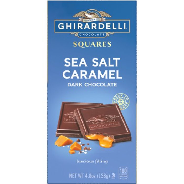 Ghirardelli - Choc Dk Seasalt Crml Sq B 4.8 Oz - Pack Of 10