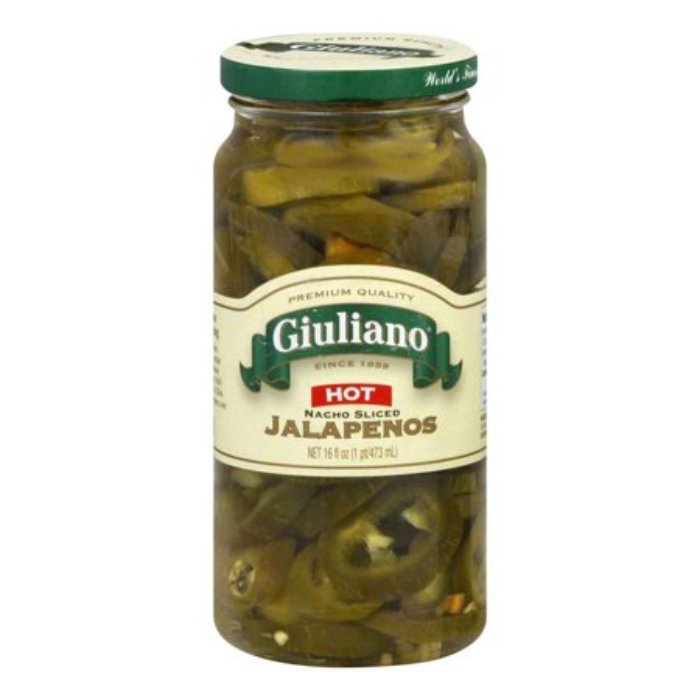 Giuliano - Pepper Jlpno Slcd Ncho Hot 16 Oz - Pack Of 6