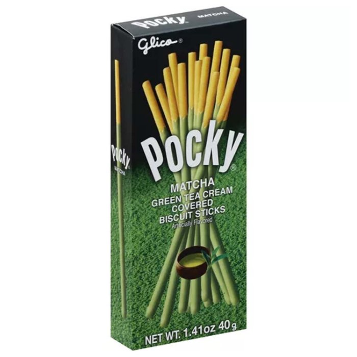 Glico - Snack Pocky Matcha Green Tea, 1.41 Oz | Pack of 20