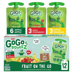 Gogo Squeez - Applesauce Apl Ban Strawb 38.4 Oz - Pack Of 6