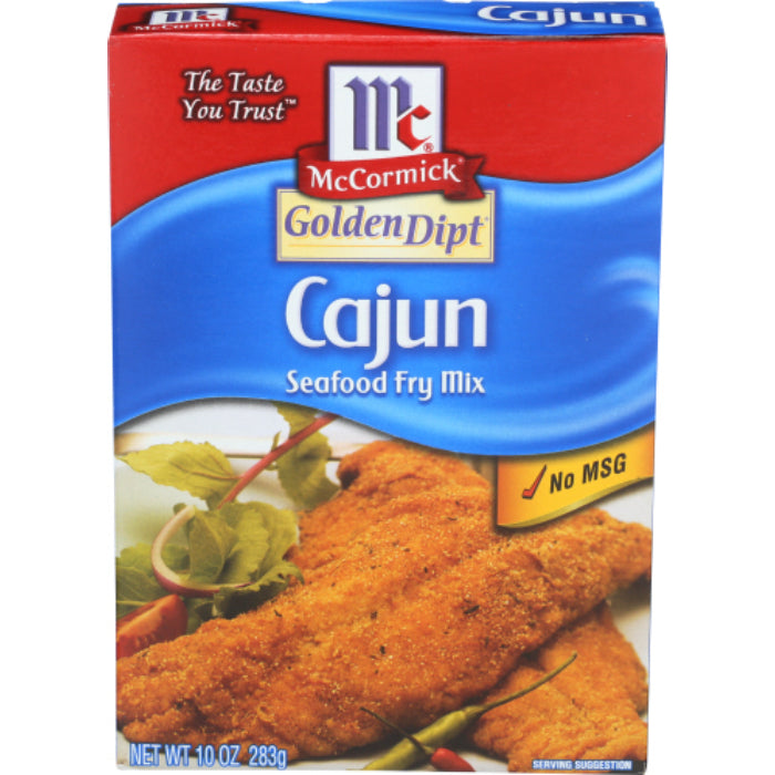 GOLDEN DIPT - MIX FRY FISH CAJUN STYLE 10 OZ - Pack of 8