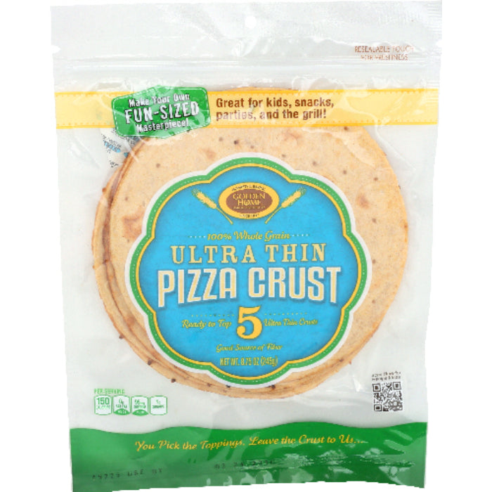 Golden Home - Whole Grain Pizza Crust 7-Inch, 8.75oz - Pack of 10