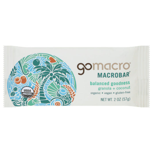 GOMACRO BAR GRNLA & COCONUT 2 OZ - Pack of 12