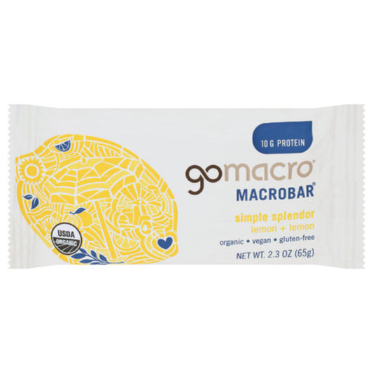 GOMACRO BAR LEMON LEMON ORG 2.3 OZ - Pack of 12