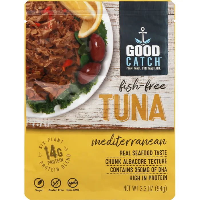 Good Catch - Fish-Free Tuna Mediterranean, 3.3 Oz | Pack of 12