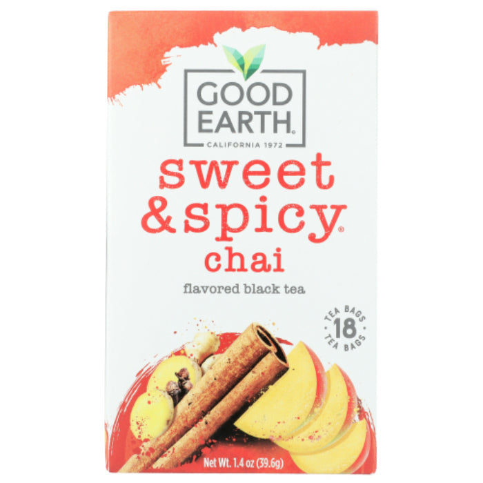 GOOD EARTH - TEA CHAI SWEET SPICY 18 BG - Pack of 6