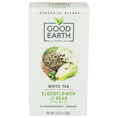 GOOD EARTH - TEA ELDERFLOWER PEAR 15 BG - Pack of 5