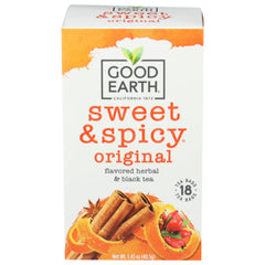 Good Earth - Tea Original Sweet & Spicy Blend, 18 Bags | Pack of 6