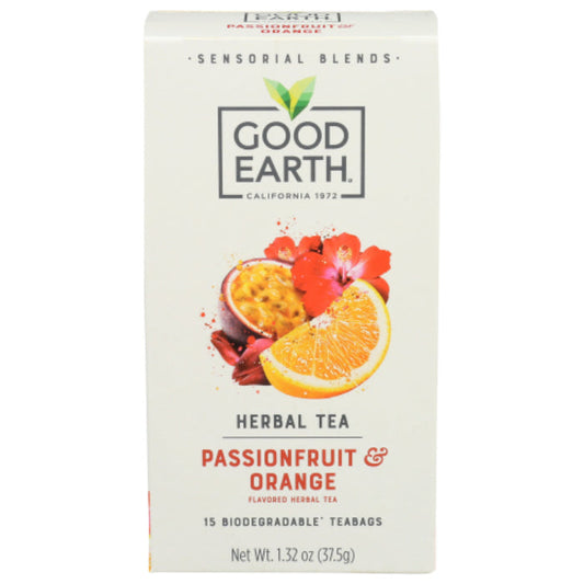 GOOD EARTH - TEA PASSIONFRUIT ORANGE 15 BG - Pack of 5