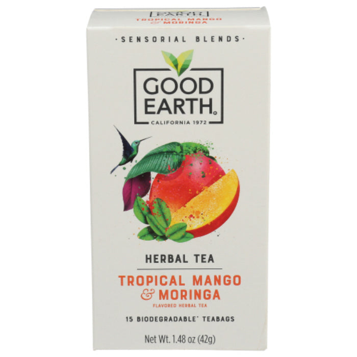 GOOD EARTH - TEA SENS MORINGA MANGO 15 BG - Pack of 5