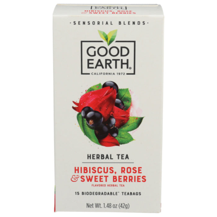 GOOD EARTH - TEA SENSORIAL BERRY ROSE 15 BG - Pack of 5