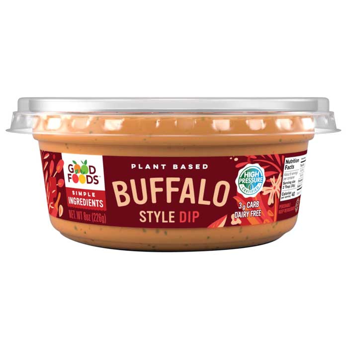 Good Foods - Dip Plant Based Buffalo, 8oz  Pack of 8