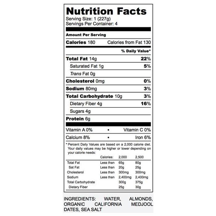 Goodmylk Co. - Pure Almond Mylk Concentrate , 10 oz - back
