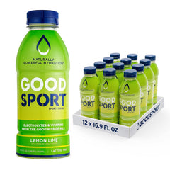 GoodSport Drink - Sports Lemon Lime, 16.9 Fl Oz | Pack of 12