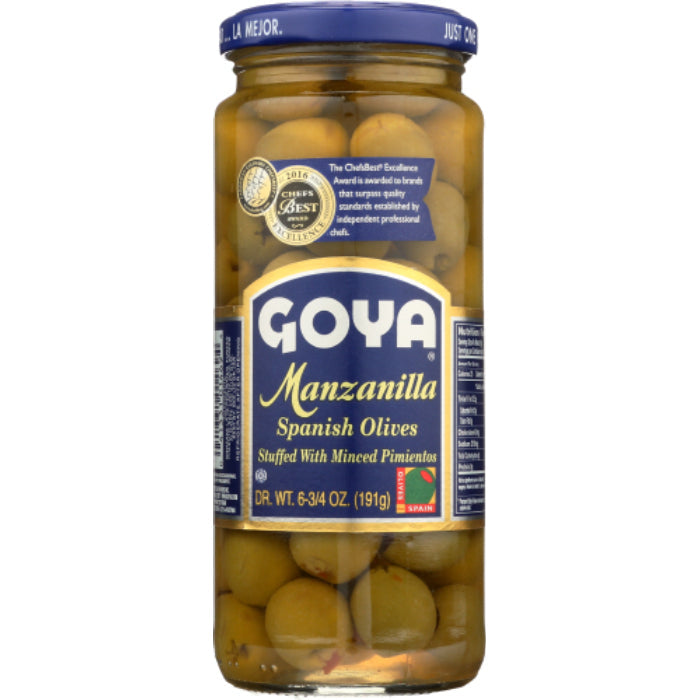 Goya - Olive Stuffed Manzanilla, 6.75 Oz | Pack of 24