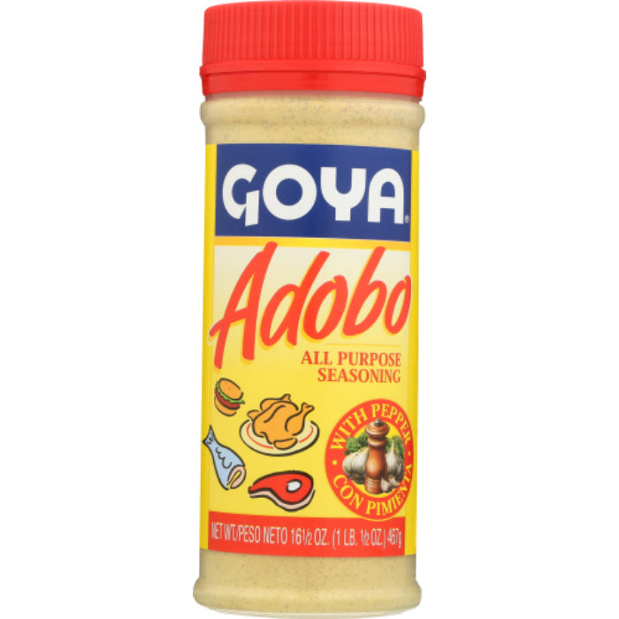 Goya - Sazon Adobo with Pepper, 16.5 Oz | Pack of 24