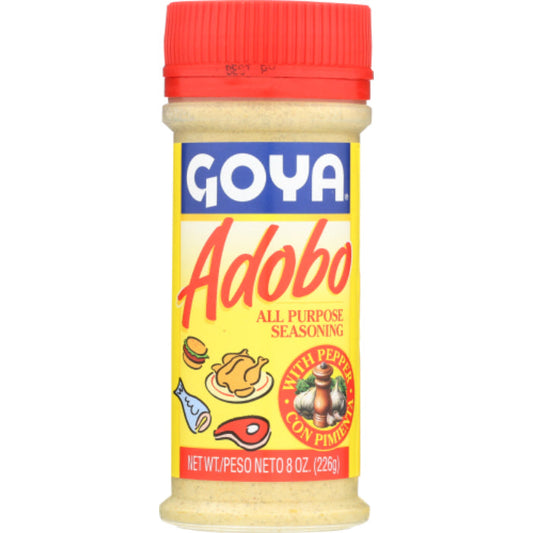 Goya - Sazon Adobo with Pepper, 8 Oz | Pack of 24