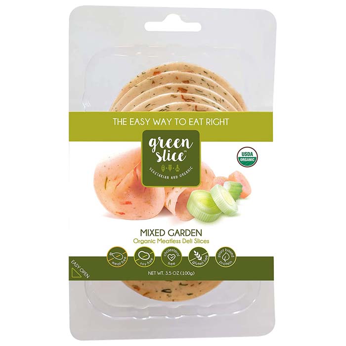 Green Slice - Mixed Garden Vegan Turkey Organic Deli Slices, 3.5oz