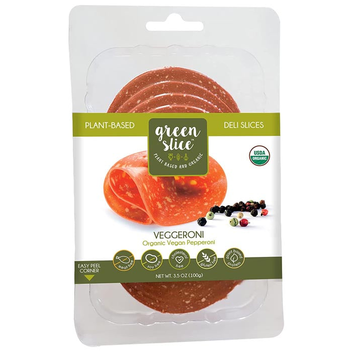 Green Slice - Veggeroni Vegan Pepperoni Organic Deli Slices, 3.5oz