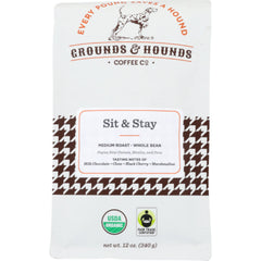 GROUNDS & HOUNDS COFFEE COFFEE SIT STAY WB 12 OZ - Pack of 8