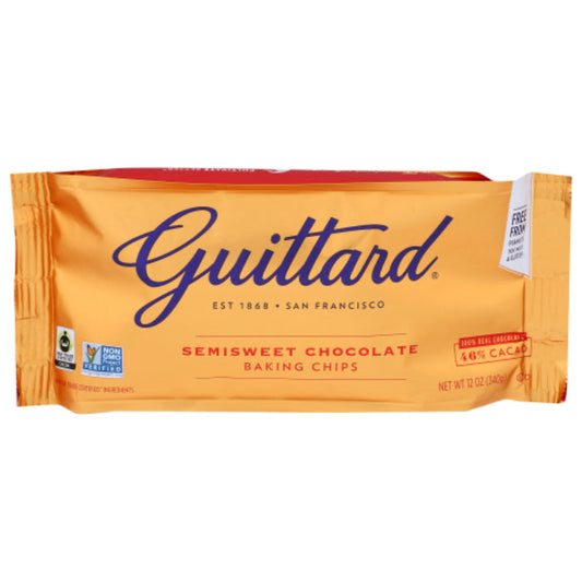 GUITTARD - CHOC CHIP SEMI SWT 12 OZ - Pack of 12