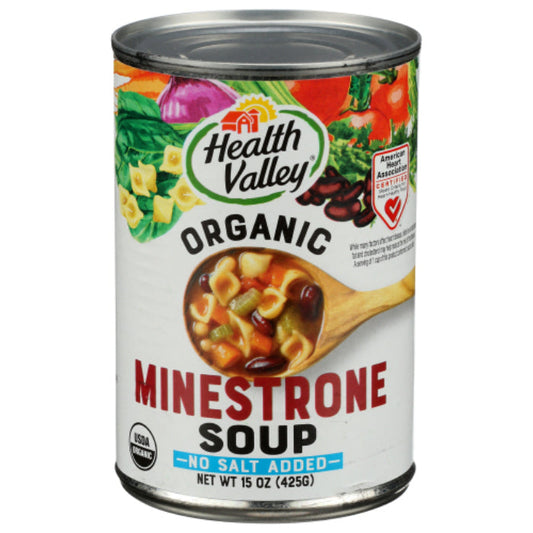 HEALTH VALLEY SOUP MINESTRONE NS ORG 15 OZ - Pack of 1