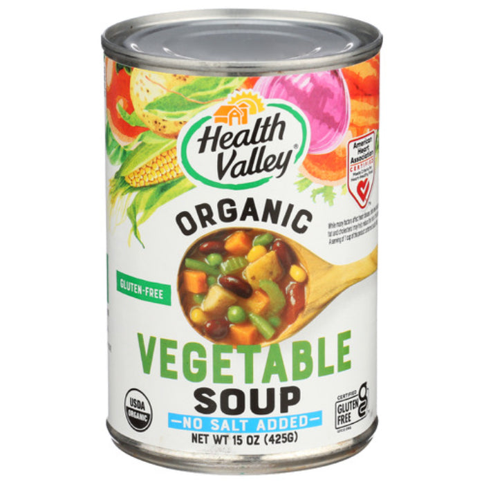 HEALTH VALLEY SOUP VEGETABLE NS ORG 15 OZ - Pack of 1