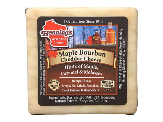 HENNINGS CHEDDAR MAPLE BOURBON 5.2 OZ - Pack of 18