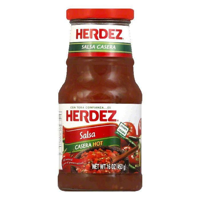 HERDEZ - SALSA CASERA HOT 16 OZ - Pack of 6