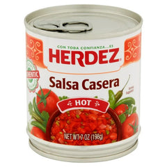 Herdez - Salsa Casera Hot, 7 OZ - Pack of 12