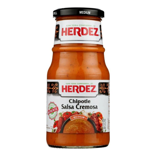 Herdez - Chipotle Salsa Cremosa, 15.3 OZ - Pack of 6