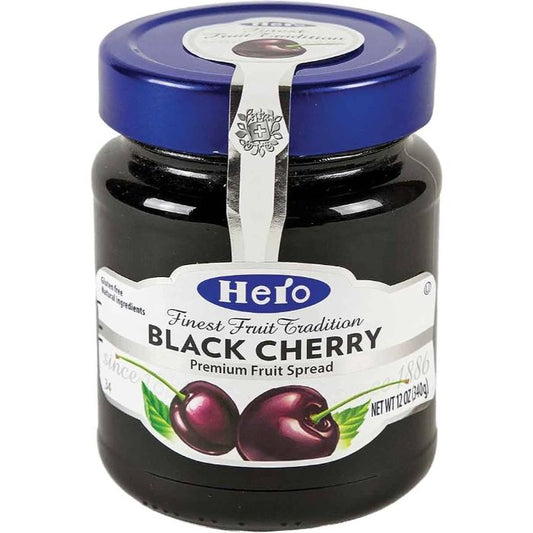 HERO - FRUIT SPRD BLK CHERRY 12 OZ - Pack of 8