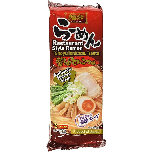 HIKARI - MENRAKU SHOYU TONKOTSU 2P 6.7 OZ - Pack of 12