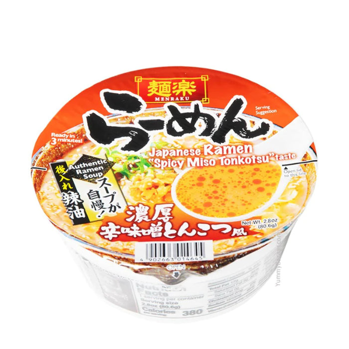 HIKARI MENRAKU SPICY MISO TONKOTSU BO 2.8 OZ - Pack of 12