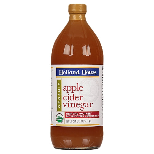 HOLLAND HOUSE - VINEGAR APPLE CIDER ORG 32 OZ - Pack of 6