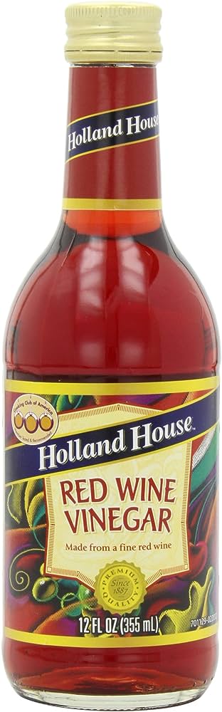 HOLLAND HOUSE - VINEGAR WINE RED 12 OZ - Pack of 6