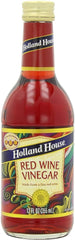 HOLLAND HOUSE - VINEGAR WINE RED 12 OZ - Pack of 6