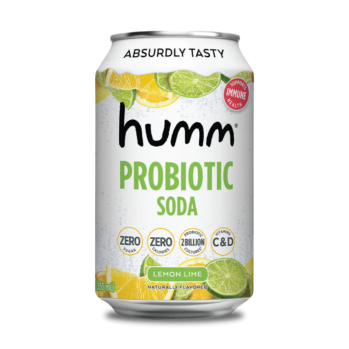 HUMM - SODA PROBIOTIC LMN LIME 12 FO - Pack of 6