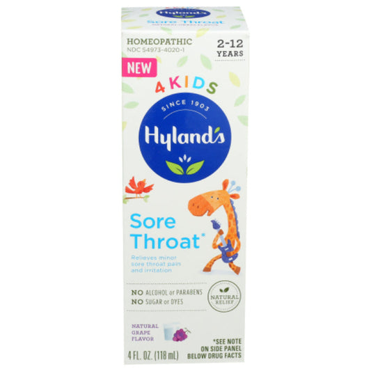 HYLAND KIDS SORE THROAT GRAPE 4 FO - Pack of 1