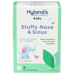 HYLAND KIDS STUFFY NOSE SINUS 50 TB - Pack of 1