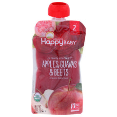 HAPPY BABY - S2 APPLE GUAVA BEET ORG 4 OZ - Pack of 16