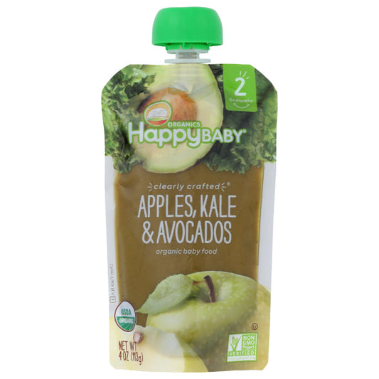 HAPPY BABY - S2 APPLE KALE AVCDO ORG 4 OZ - Pack of 16