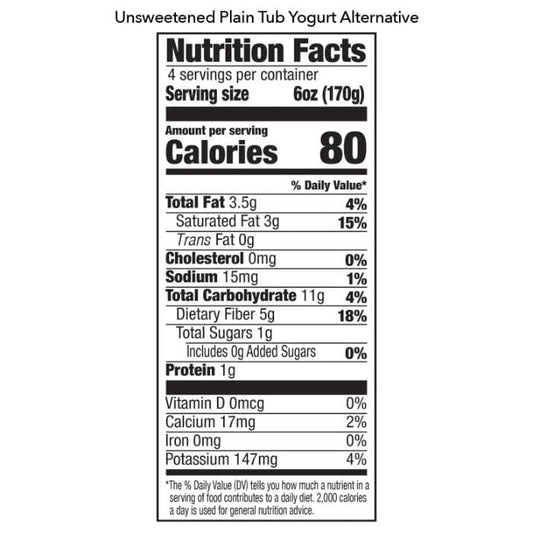 Harmless Harvest - Dairy-Free Yogurt Original Unsweetened, 24oz - back