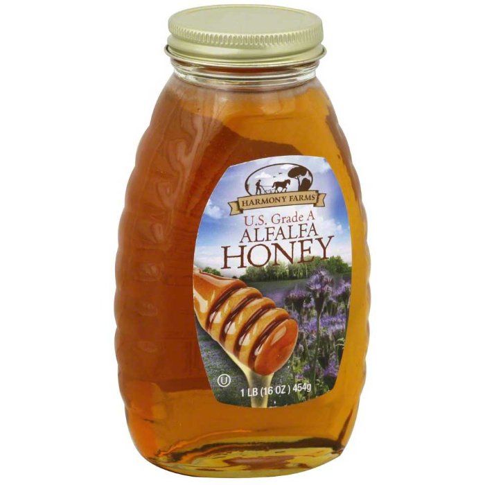 Harmony Farms - Honey Alfalfa 16 Oz - Pack Of 6